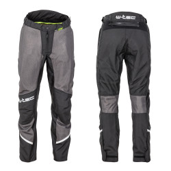 Чоловічі літні мотоштани W-TEC Alquizar - чорно-сірий / 4XL