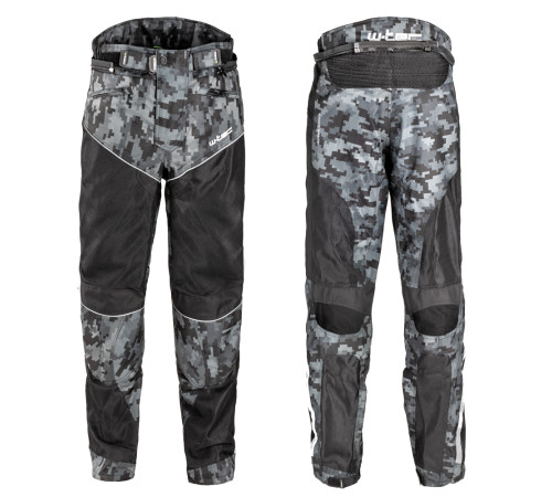 Чоловічі літні мотоштани W-TEC Jori - чорно-сірий / 4XL