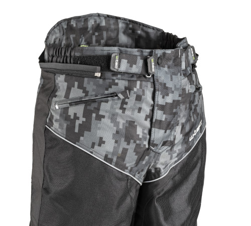 Чоловічі літні мотоштани W-TEC Jori - чорно-сірий / 4XL