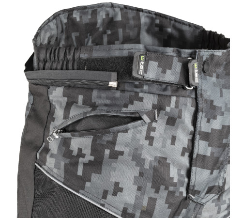 Чоловічі літні мотоштани W-TEC Jori - чорно-сірий / 3XL