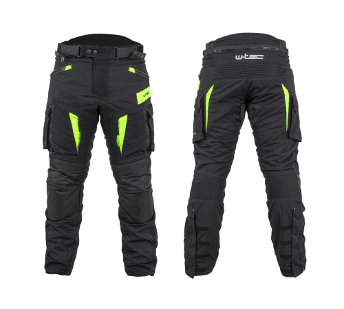 Мотоштани W-TEC Aircross чорно-жовті-флуо/5XL
