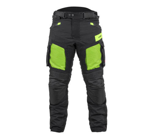 Мотоштани W-TEC Aircross чорно-жовті-флуо/5XL