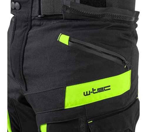 Мотоштани W-TEC Aircross чорно-жовті-флуо/5XL