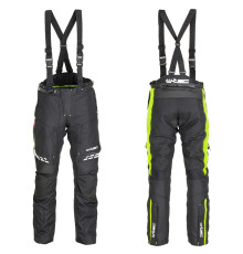 Чоловічі мотоштани W-TEC Spirital - чорно-флуо-жовті/5XL