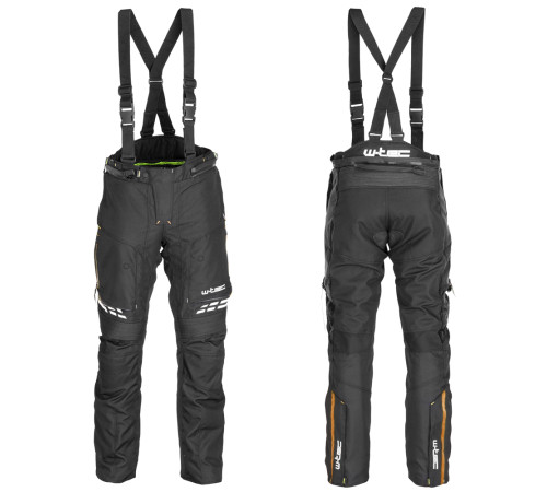 Чоловічі мотоштани W-TEC Spirital - чорно-оранжеві/4XL