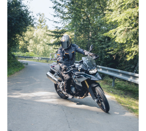 Чоловічі мотоштани W-TEC Spirital - чорно-оранжеві/4XL