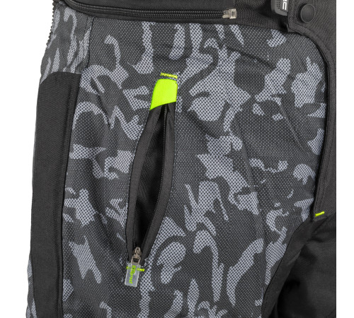 Чоловічі літні мотоштани W-TEC Toregate - чорно-сірий / XXL