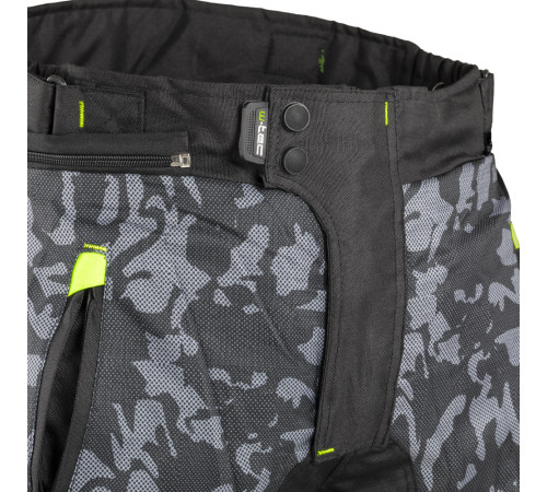 Чоловічі літні мотоштани W-TEC Toregate - чорно-сірий / 4XL