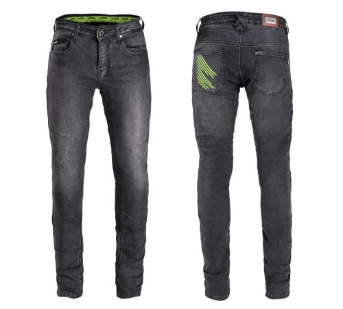 Чоловічі мотоджинси W-TEC Leonard - темно-сірі/L