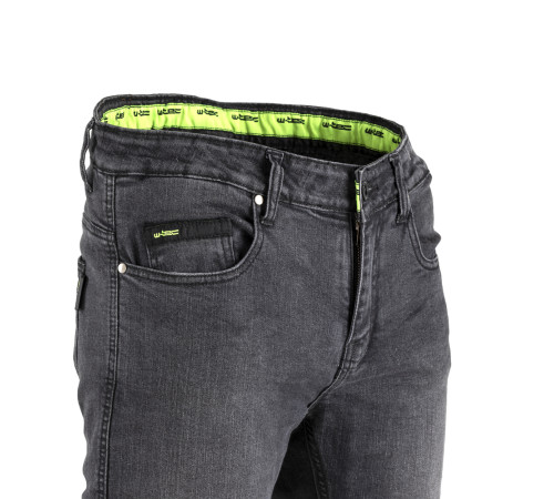 Чоловічі мотоджинси W-TEC Leonard - темно-сірі/L