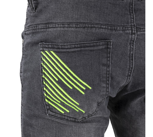Чоловічі мотоджинси W-TEC Leonard - темно-сірі/L