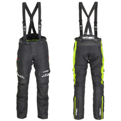 Чоловічі мотоштани W-TEC Spirital - чорно-флуо-жовті/XXL