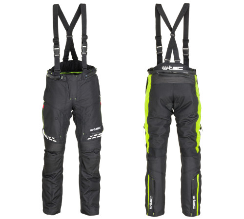 Чоловічі мотоштани W-TEC Spirital - чорно-флуо-жовті/XXL Чоловічі мотоштани W-TEC Spirital - чорно-флуо-жовті/XXL