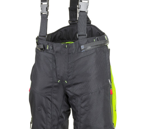 Чоловічі мотоштани W-TEC Spirital - чорно-флуо-жовті/3XL