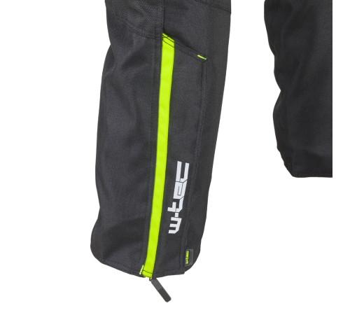 Чоловічі мотоштани W-TEC Spirital - чорно-флуо-жовті/3XL