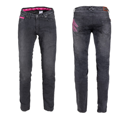 Жіночі мотоджинси W-TEC Leonarda - сірі/XXL