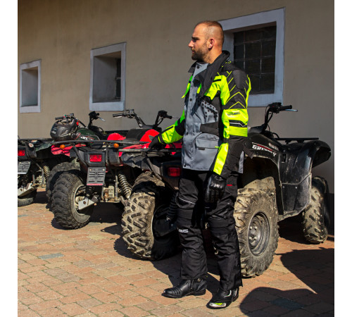 Чоловічі мотоштани W-TEC Thollte - чорні/4XL