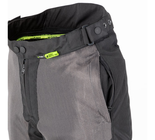 Чоловічі літні мотоштани W-TEC Alquizar - чорно-сірий / L