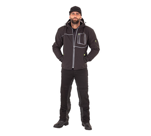 Чоловічі мотоштани W-TEC Raggan - чорний / S