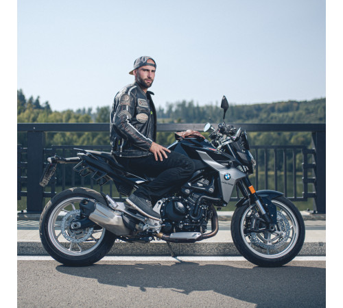 Чоловічі мотоштани W-TEC Raggan - чорний / S