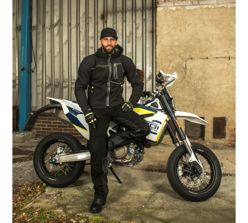 Чоловічі мотоштани W-TEC Raggan - чорний / S