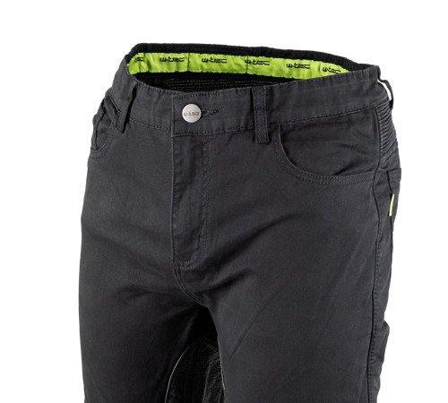 Чоловічі мотоштани W-TEC Raggan - чорний / S