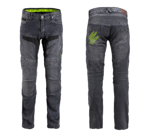 Чоловічі мотоджинси W-TEC Alfred CE - сірі/L