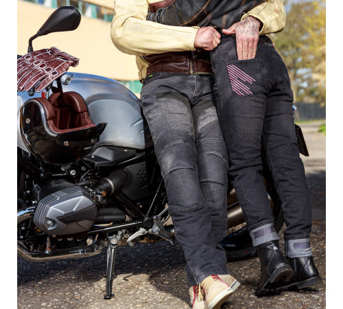 Чоловічі мотоджинси W-TEC Alfred CE - сірі/L