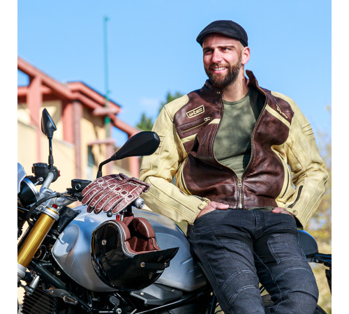 Чоловічі мотоджинси W-TEC Alfred CE - сірі/L