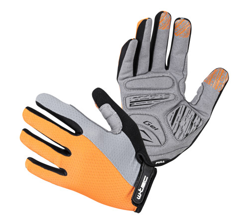 Рукавиці для мотокросу W-TEC Vilasar - сіро-оранжевий / S