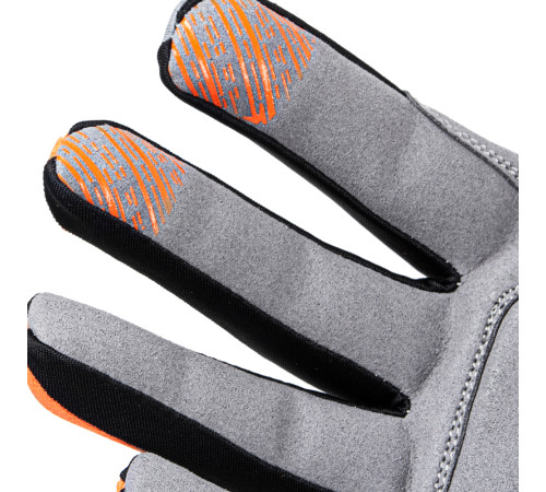 Рукавиці для мотокросу W-TEC Vilasar - сіро-оранжевий / L