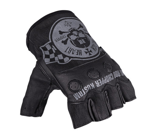 Чопперські рукавички W-TEC Black Heart Wipplar - чорний/4XL Чопперські рукавички W-TEC Black Heart Wipplar - чорний/4XL
