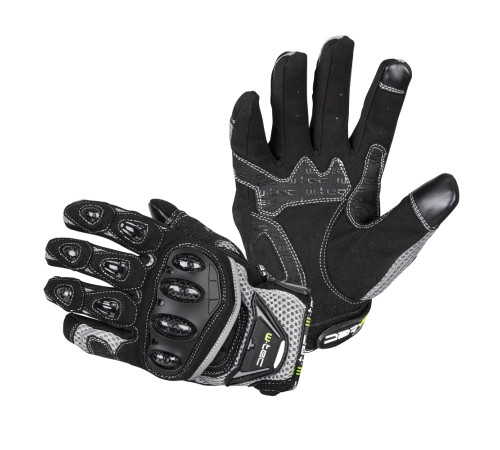Моторукавиці W-TEC Upgear - чорно-сірі/3XL
