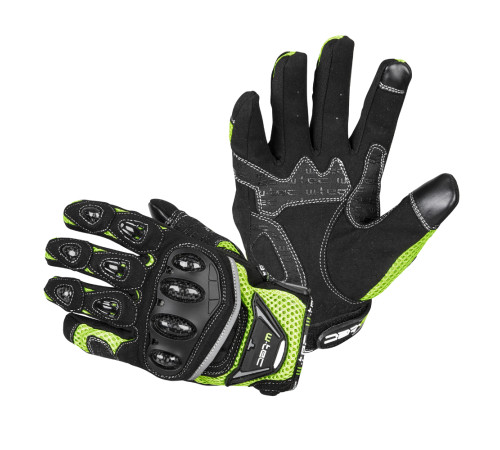 Моторукавиці W-TEC Upgear - чорно-зелений/3XL