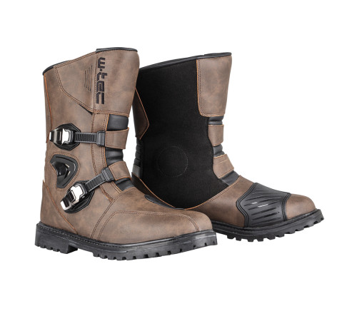 Черевики для мотоциклістів W-TEC Quartzo - коричневий/43