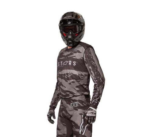 Джерсі для мотокросу Alpinestars Racer Tactical - М - чорний/сірий Джерсі для мотокросу Alpinestars Racer Tactical - М - чорний/сірий