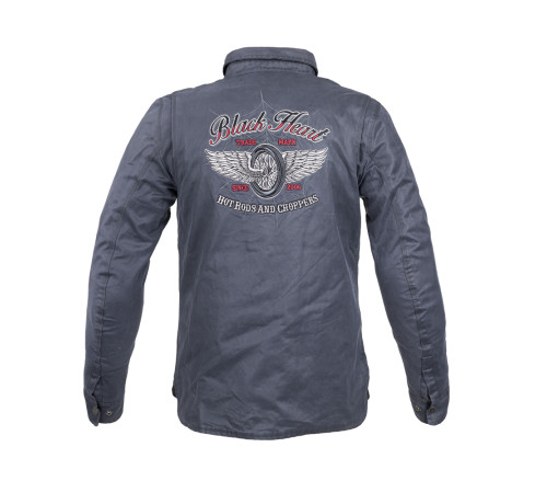 Мотосорочка W-TEC Black Heart Ramon - синя/М