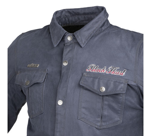 Мотосорочка W-TEC Black Heart Ramon - синя/М