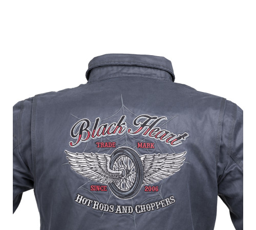 Мотосорочка W-TEC Black Heart Ramon - синя/М