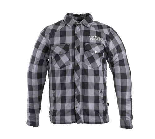 Сорочка Shirt W-TEC Black Heart Reginald - L/сіро-чорний