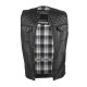 Шкіряний мотожилет W-TEC Losango - чорний - 3XL