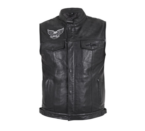 Чоловічий мотожилет W-TEC Midvora - чорний/5XL Чоловічий мотожилет W-TEC Midvora - чорний/5XL