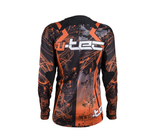Мото Джерсі W-TEC Buddyshow NF-5105 - Чорно-оранжевий / XL