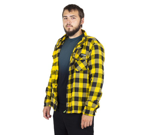 Мотоциклетна сорочка W-TEC Terchis - розмір S / жовтий