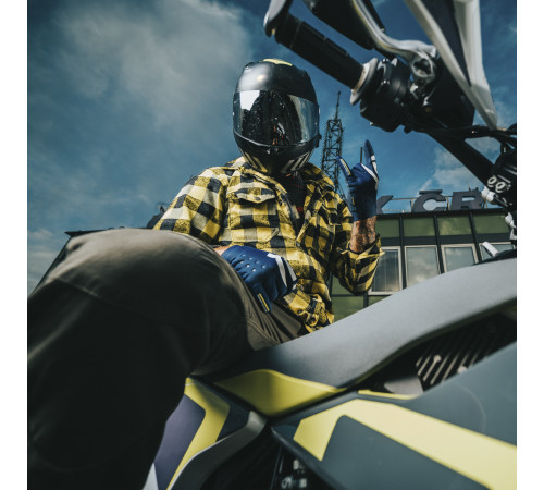 Мотоциклетна сорочка W-TEC Terchis - розмір S / жовтий