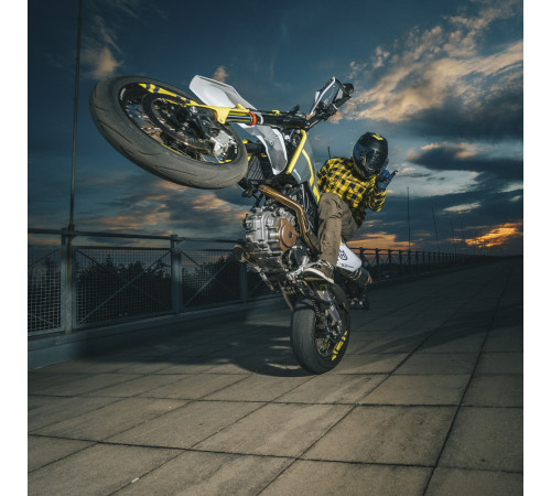 Мотоциклетна сорочка W-TEC Terchis - розмір S / жовтий