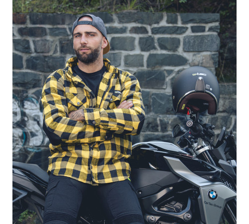Мотоциклетна сорочка W-TEC Terchis - розмір XL / жовтий