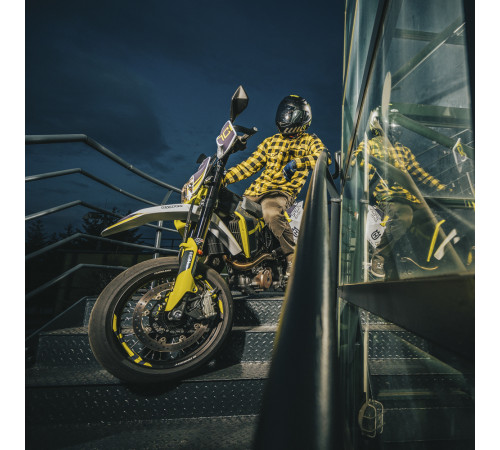 Мотоциклетна сорочка W-TEC Terchis - розмір XL / жовтий