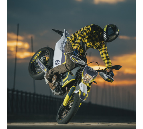 Мотоциклетна сорочка W-TEC Terchis - розмір XL / жовтий