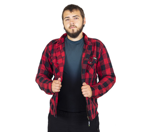 Мотоциклетна сорочка W-TEC Terchis - розмір L / червоний